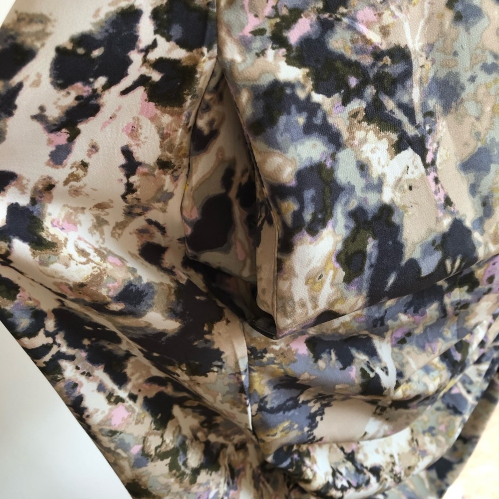 FRENCH CONNECTION olive combo watercolor dress - Picture 5 of 8